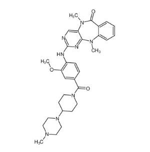 2- [2-metoksy-4- [4- (4-metylopiperazyn-1-ylo) piperydyno-1-karbonylo] anilino] -5,11-dimetylopirymido [4,5-b] [1,4] benzodiazepin-6 -jeden CAS 1234480-84-2
