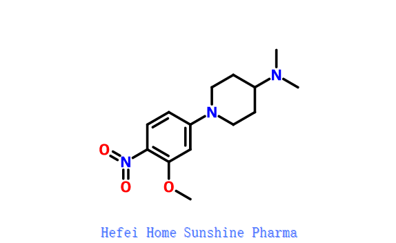 1-(5-metoksy-2-metylo-4-nitrofenylo)-N,N-dimetylopiperydyn-4-amina CAS 1089279-90-2