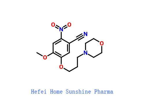 2-Amino-4-metoksy-5-(3-morfolinopropoksy)benzonitryl CAS 675126-26-8