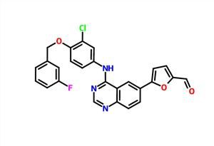 5-[4-((3-Chloro-4-((3-fluorobenzyl)oksy)fenylo)aminino)quinazolin-6-yl]-2-furaldehyd CAS 231278-84-5