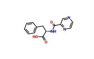 KWAS (S)-3-FENYLO-2-[(PIRAZYNO-2-YLKARBONYLO)AMINO] PROPANOWY CAS 114457-94-2